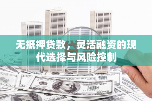 汉台无抵押贷款，灵活融资的现代选择与风险控制