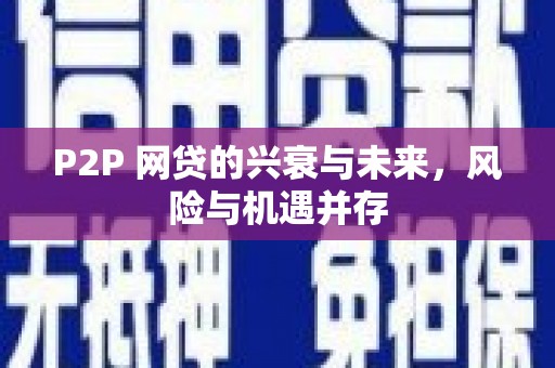汉台P2P 网贷的兴衰与未来，风险与机遇并存