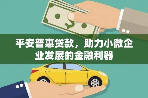 汉台平安普惠贷款，助力小微企业发展的金融利器