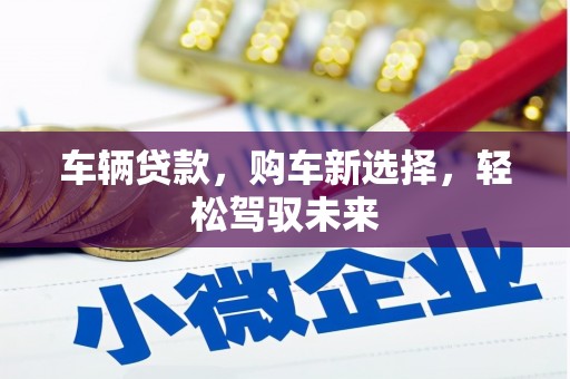汉台车辆贷款，购车新选择，轻松驾驭未来