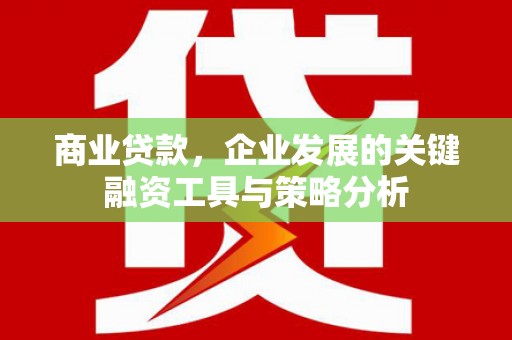 汉台商业贷款，企业发展的关键融资工具与策略分析