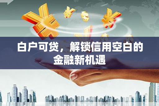 汉台白户可贷，解锁信用空白的金融新机遇