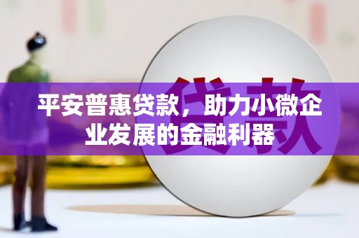 汉台平安普惠贷款，助力小微企业发展的金融利器