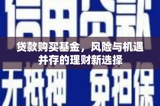汉台贷款购买基金，风险与机遇并存的理财新选择