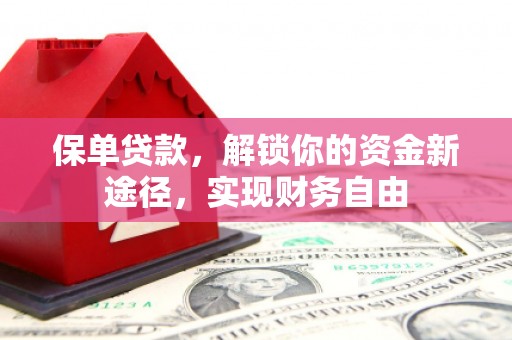 汉台保单贷款，解锁你的资金新途径，实现财务自由