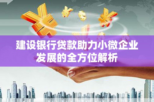 汉台建设银行贷款助力小微企业发展的全方位解析