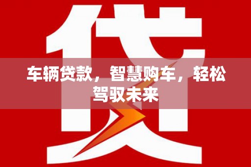 汉台车辆贷款，智慧购车，轻松驾驭未来