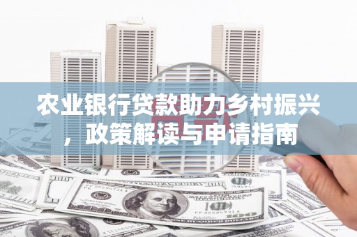 汉台农业银行贷款助力乡村振兴，政策解读与申请指南