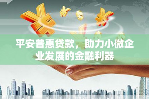 汉台平安普惠贷款，助力小微企业发展的金融利器